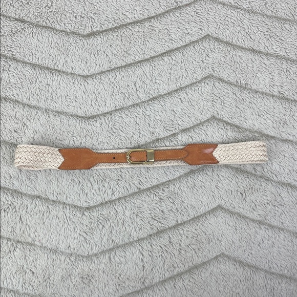 Vintage Italian Belt Leather & Woven Strap - Picture 4 of 13